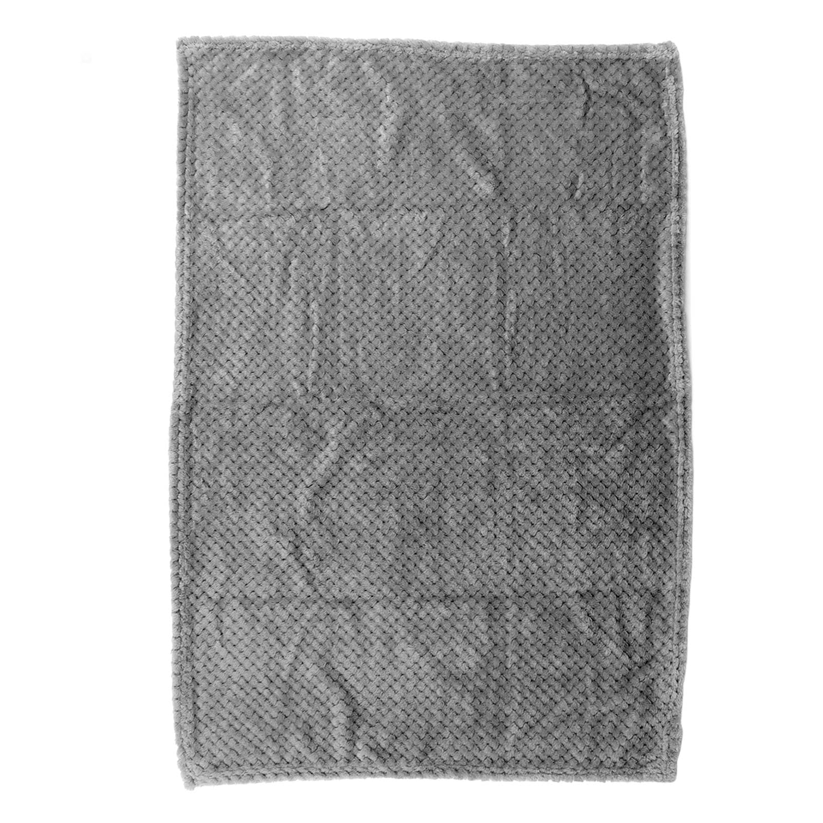 Couverture polaire douce et chaude lavable en machine pour chien et chat, légère et portable - Couverture matelassée pour petits animaux de compagnie, canapé, voiture, voyage (gris)
