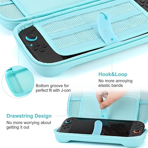 Vista 4 de Younik Switch 2 Case Compatible with NS Switch 2 (2025), Carrying Case with 19 Game Card Slots, 4 in 1 Switch 2 Accessories Includes Shoulder Strap
