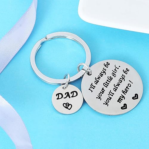 Miniatura 4 de Nimteve Regalos para papá de hijo, hija, papá, llavero para padre, etiquetas para papá, joyería para el día del padre, cumpleaños, Llavero Hero Dad