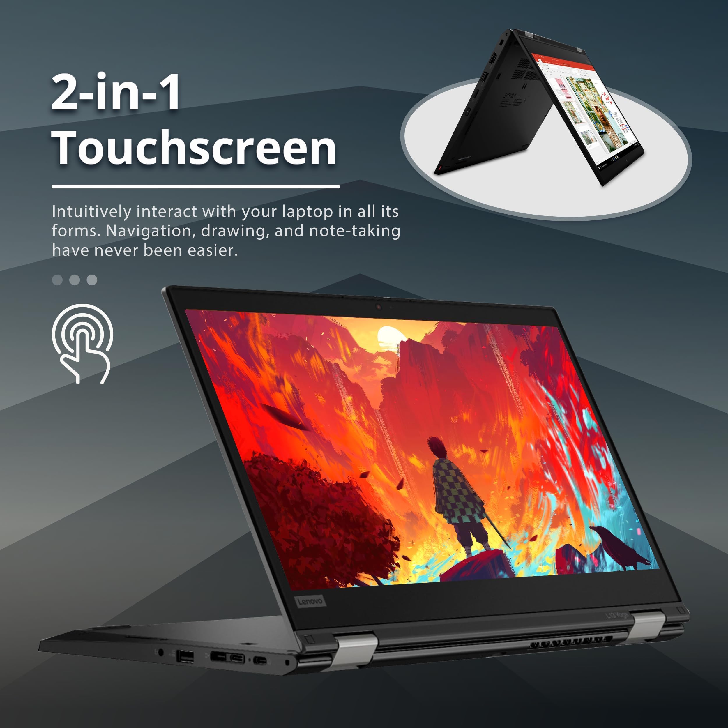 Amazon.com: Lenovo ThinkPad L13 Yoga Gen 2 Laptop 2 1 Touchscreen 