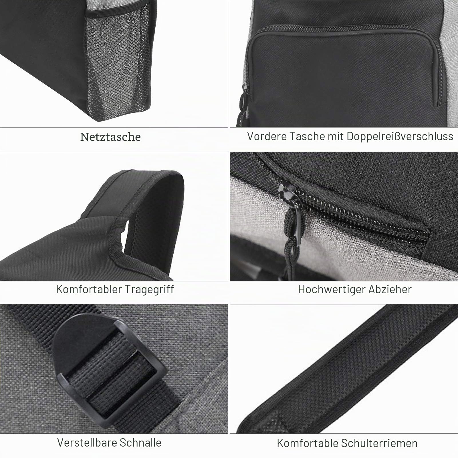 RiToEasysports Yogatasche übergroß, multifunktionaler Yogamattenrucksack mit Mesh-Seitentaschen, Reißverschlusstaschen vorne für Yoga-Enthusiasten, Fitnessliebhaber und Outdoor-Sportler