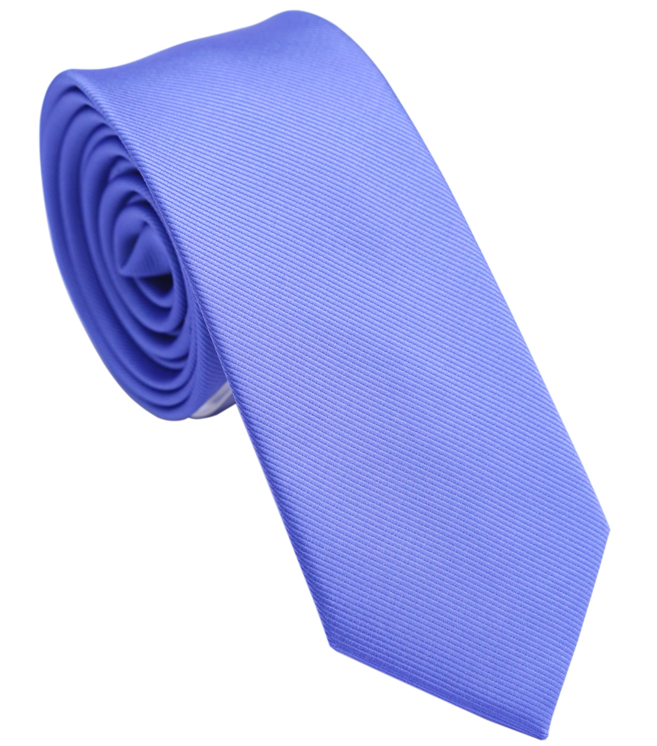 Skinny Ties for Men, 2.5-Inch Slim Neckties, Solid Color Packs
