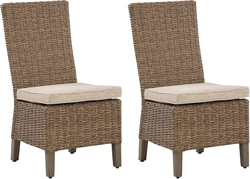Signature Design by Ashley Carmel Bay Patio Dining Chairs, Set of 2