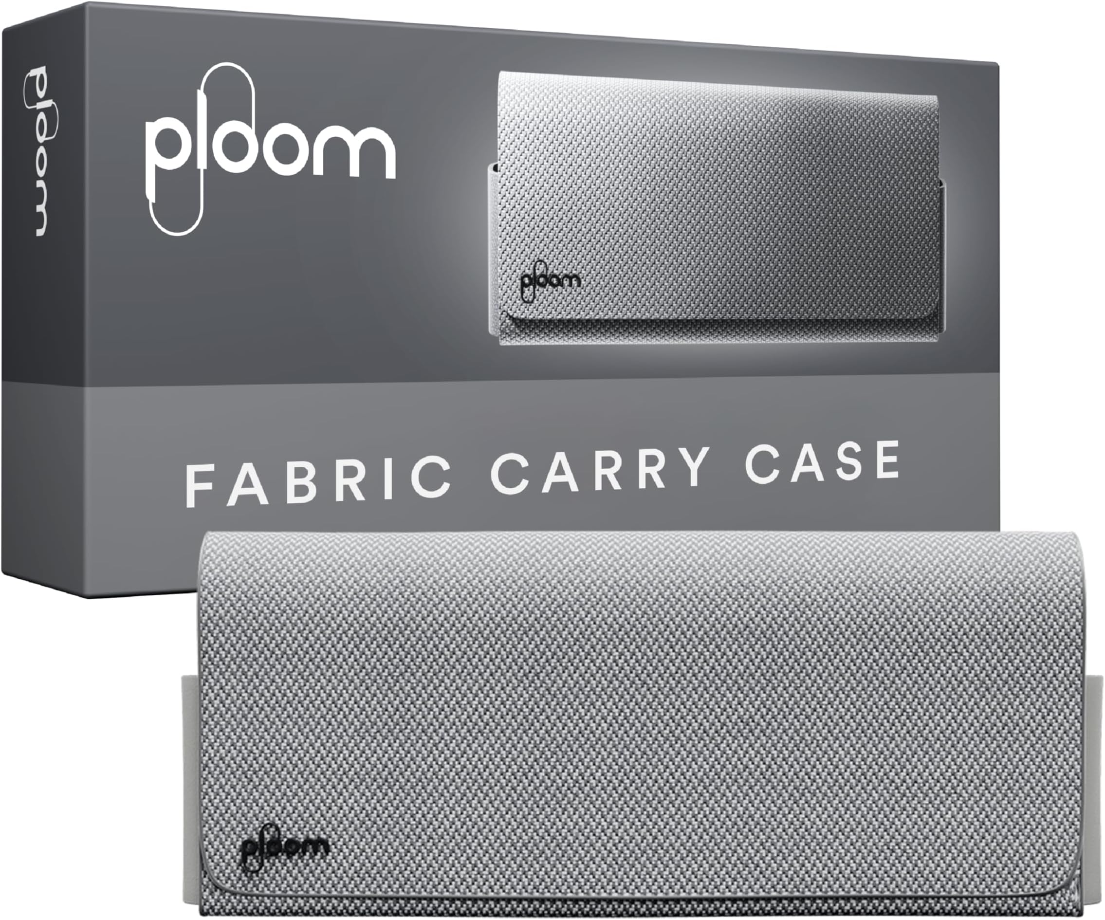 Ploom X & Accessories Fabric Carry Case - Full Grain & Durable Leather - Timeless Grey