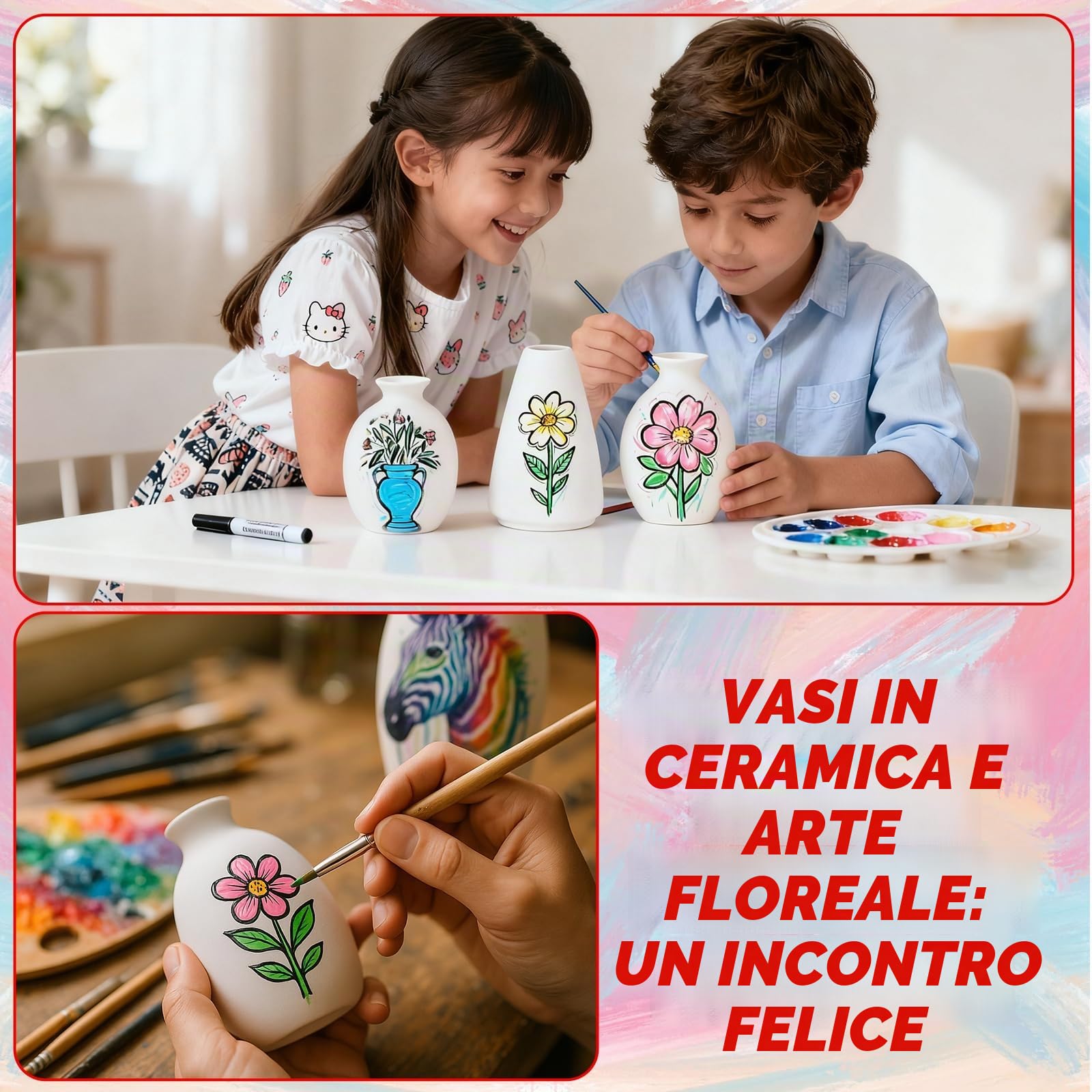 Set di 16 vasi in ceramica bianca, moderni vasi da fiori bohémien, per decorazioni domestiche, piccoli vasi per pittura fai da te, centrotavola per feste, matrimoni, erba della pampa