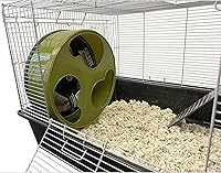 Vista 2 de Silent Runner 12" Wide + Cage Attachment - Silent, Fast, Durable Exercise Wheel - Sugar Gliders, Degus, Rats, Hedgehogs, Prairie Dogs & Small Pets