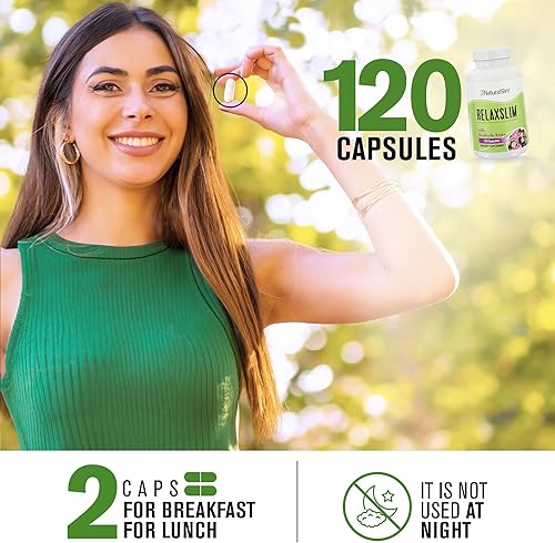 Miniatura 5 de Naturalslim Relaxslim - Potenciador del metabolismo, ayuda a quemar grasa, supresor del apetito y alivio del estrés, fuente de energía natural,