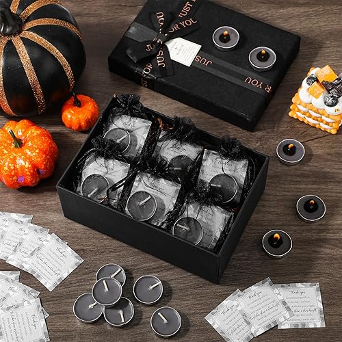 Miniatura 25 de 50 juegos de recuerdos de fiesta de baby shower, incluyendo 50 velas sin perfume para baby shower, bolsas de regalo, tarjetas para suministros