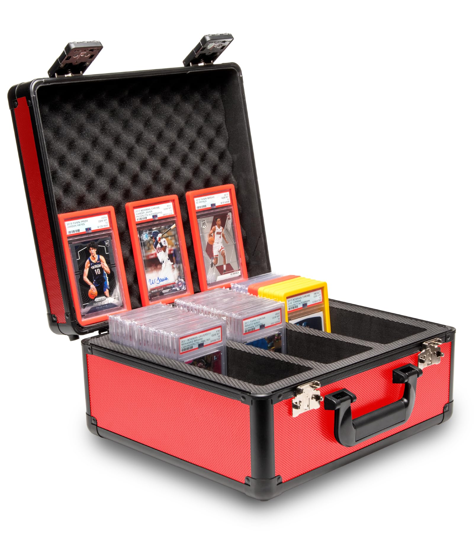 Panopply SLAB ARMOR 3 Row Graded Card Storage Box PSA Card Slab Case For Graded cards Hold 120+ Slabs Graded Card Case PSA Graded Card Storage Sports