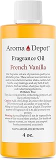 Aroma Depot French Vanilla Perfume/Body Oil (7 Sizes) Our Interpretation, Premium Quality Uncut Fragrance Oil Sweet Scent (4 Ounce Plastic Bottle (120ml))