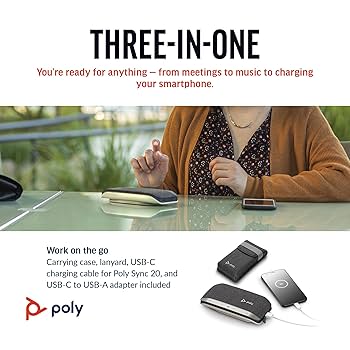 Amazon.com: Poly Sync 20 USB-C Personal Portable Smart