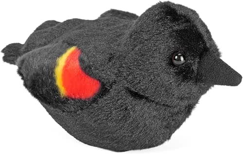 Wild Republic Audubon Birds Red-Winged Blackbird with Authentic Bird Sound,