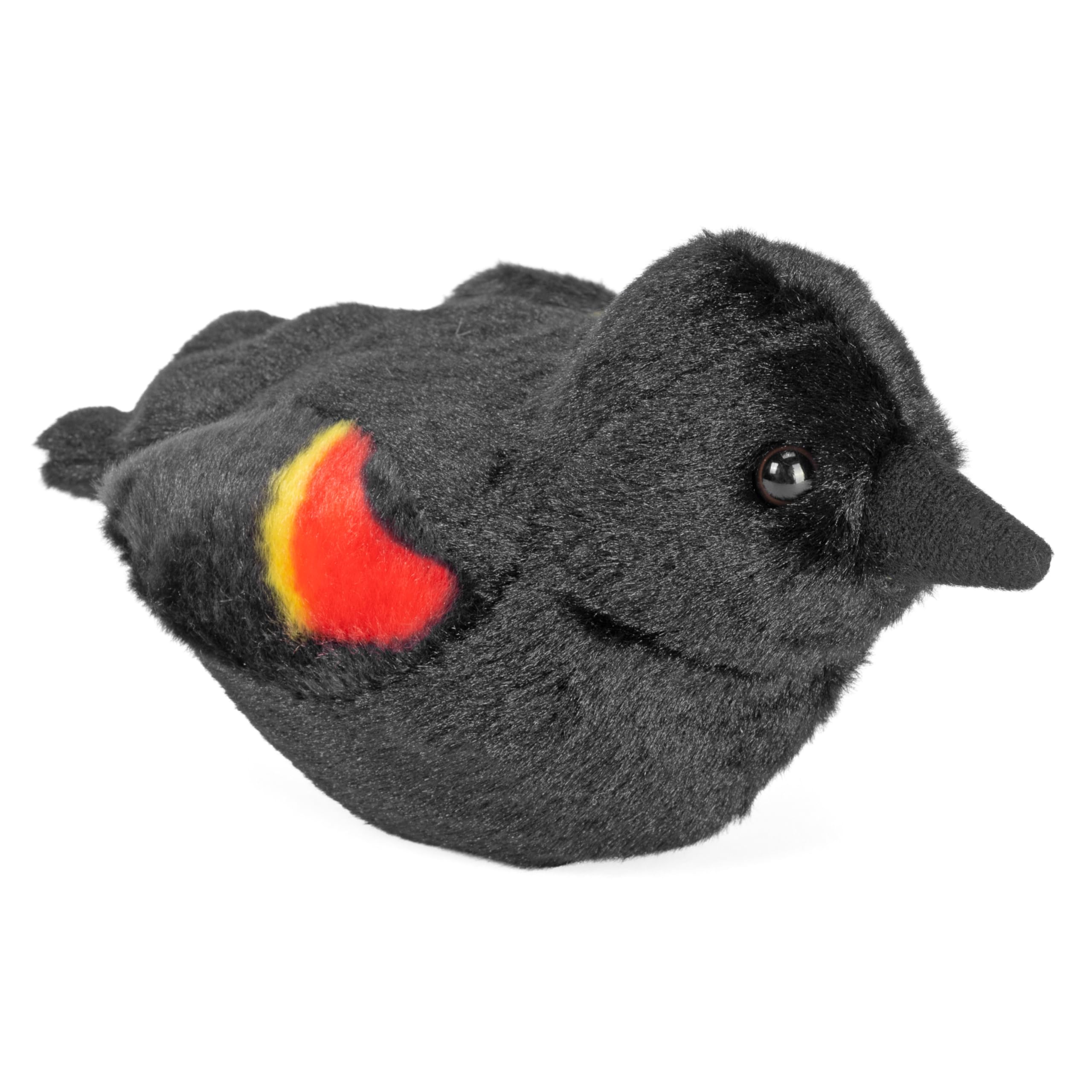 Audubon Birds Red-Winged Blackbird with Authentic Bird Sound, Stuffed Animal, Bird Toys for Kids & Birders