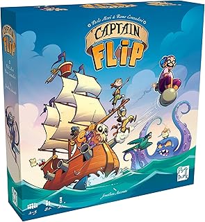 PlayPunk: Captain Flip - Board Game, Play As a Pirate Captain, Recruit Crew, Collect Coins, Family-Friendly Pirate Theme, ...