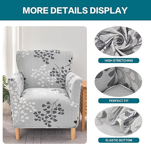 Miniatura 2 de NILUOH Funda elástica para sillón de banquete, 1 pieza, sin tirantes, para sala de estar, protector de muebles para niños, mascotas, colección