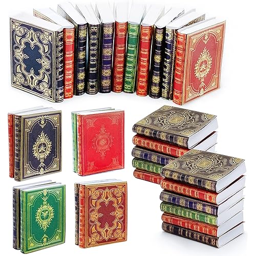30 Pack 1:12 Scale Miniatures Dollhouse Books,Assorted Timeless Miniatures Books,Mini Books Dollhouse Decoration,Dollhouse Accessories Toy Supplies for Boys and Girls