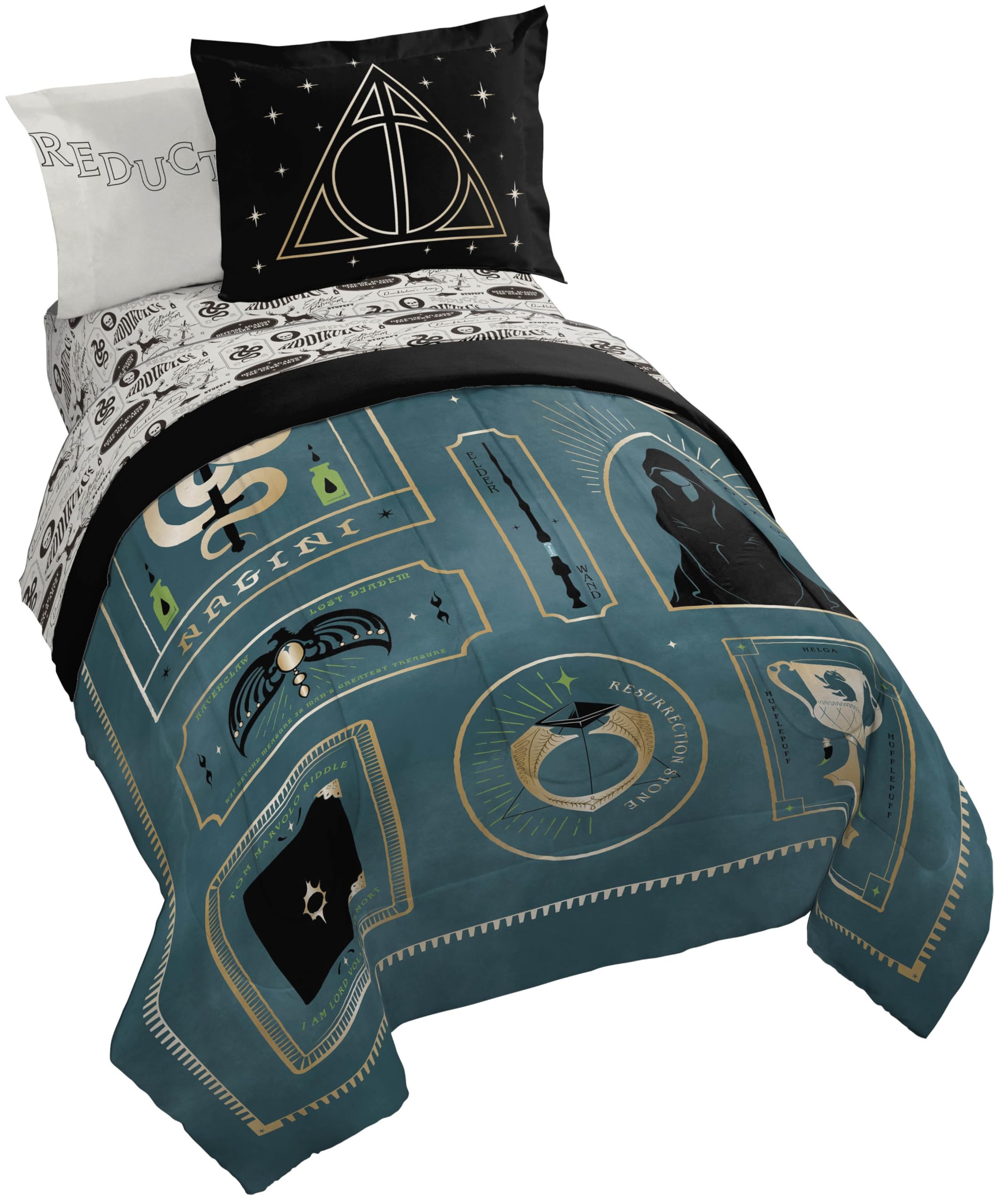 Parure de lit Harry Potter 7 pièces pour habiller un lit enfant avec des draps doux