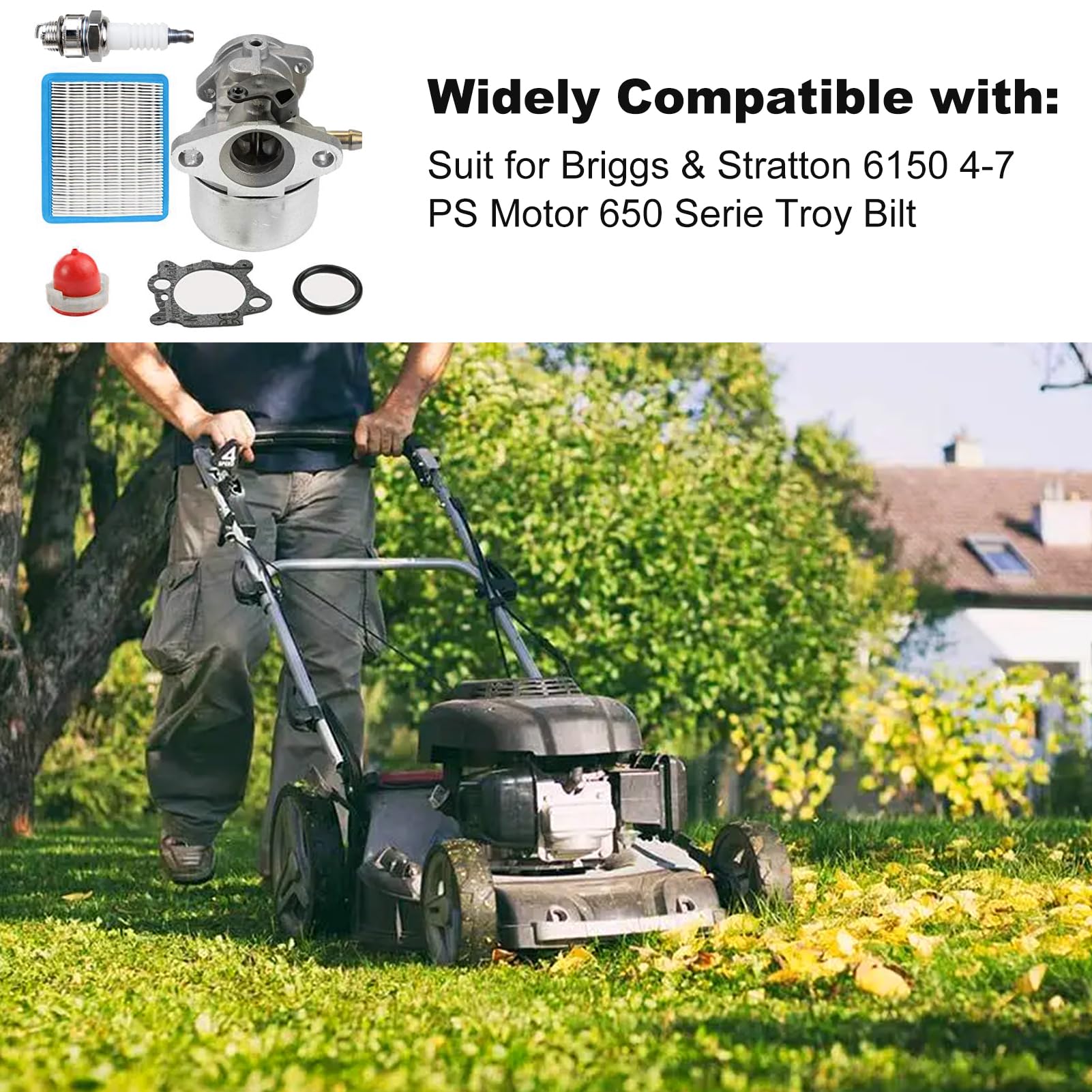 Gaźnik do Briggs & Stratton 6150 4-7 HP Engine 650 Series Troy Bilt 6,5HP