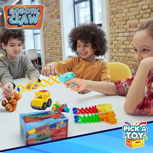 Miniatura 6 de Juguete robótico de garra para niños, juego de 3 agarradores robóticos, divertido e interactivo, a partir de 3 años