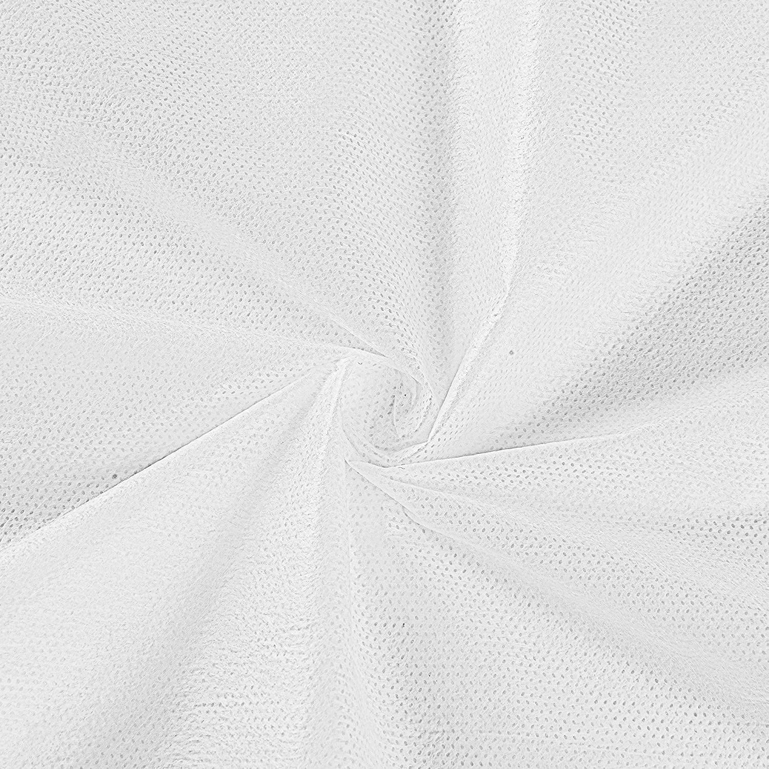 100 hojas de mesa de masaje, desechables, no tejidas, tela de polipropileno transpirable, 31 x 70 pulgadas, delgadas, no impermeables (blanco)