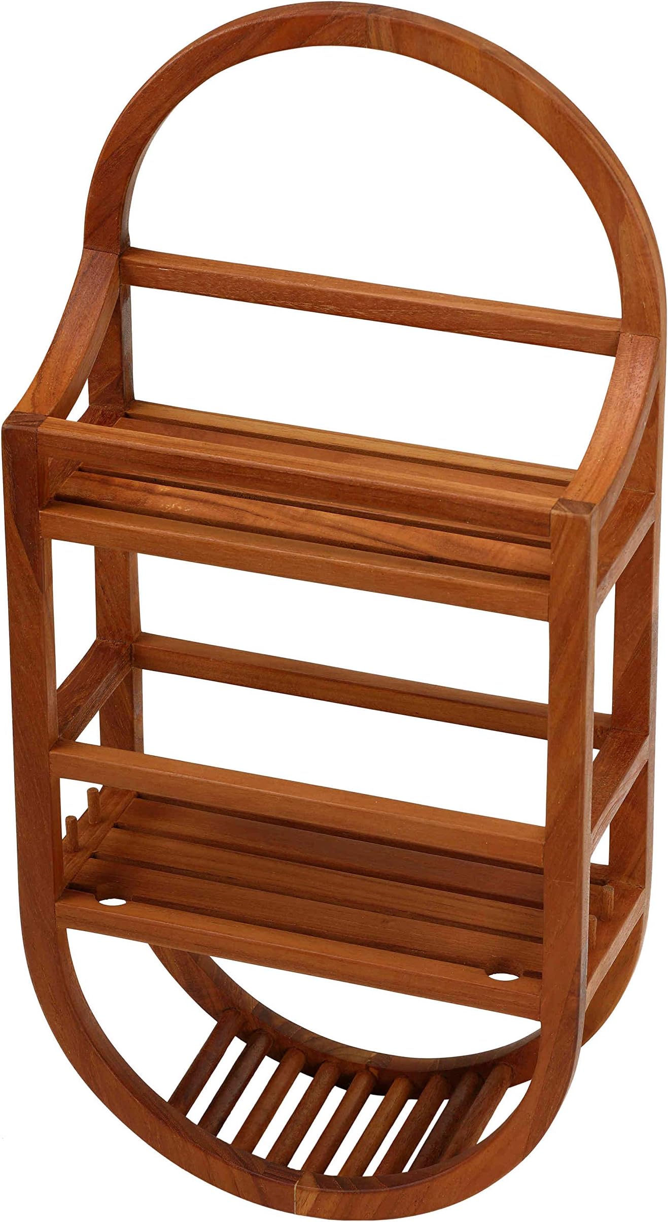 Bare Decor Teak Shower Caddie Storage Organizer