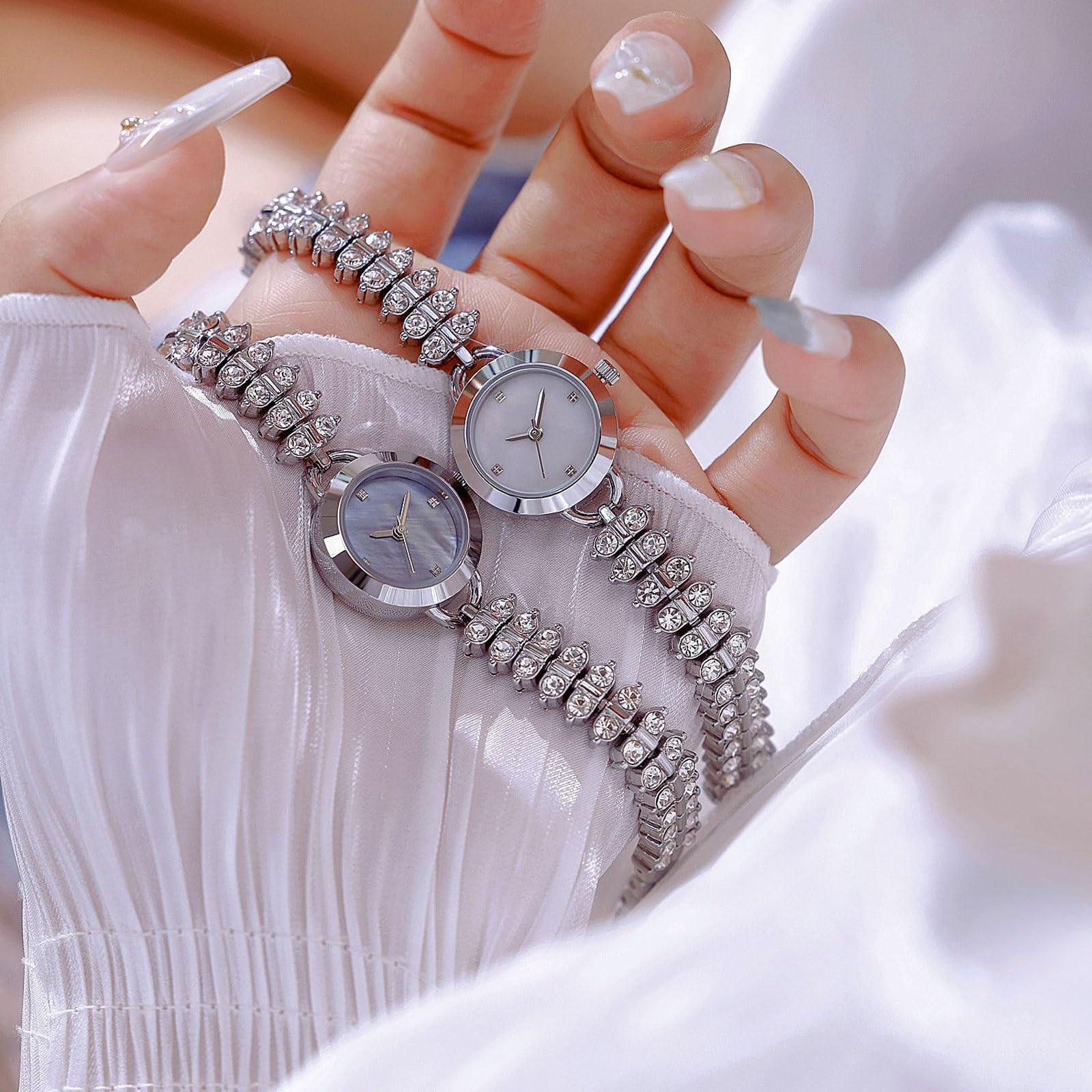Reloj de Pulsera Ligero de Lujo BAI Ta Starry Sky, Reloj de Cuarzo Redondo Adecuado for Regalos for Novias o Esposas. Reloj de Pulsera