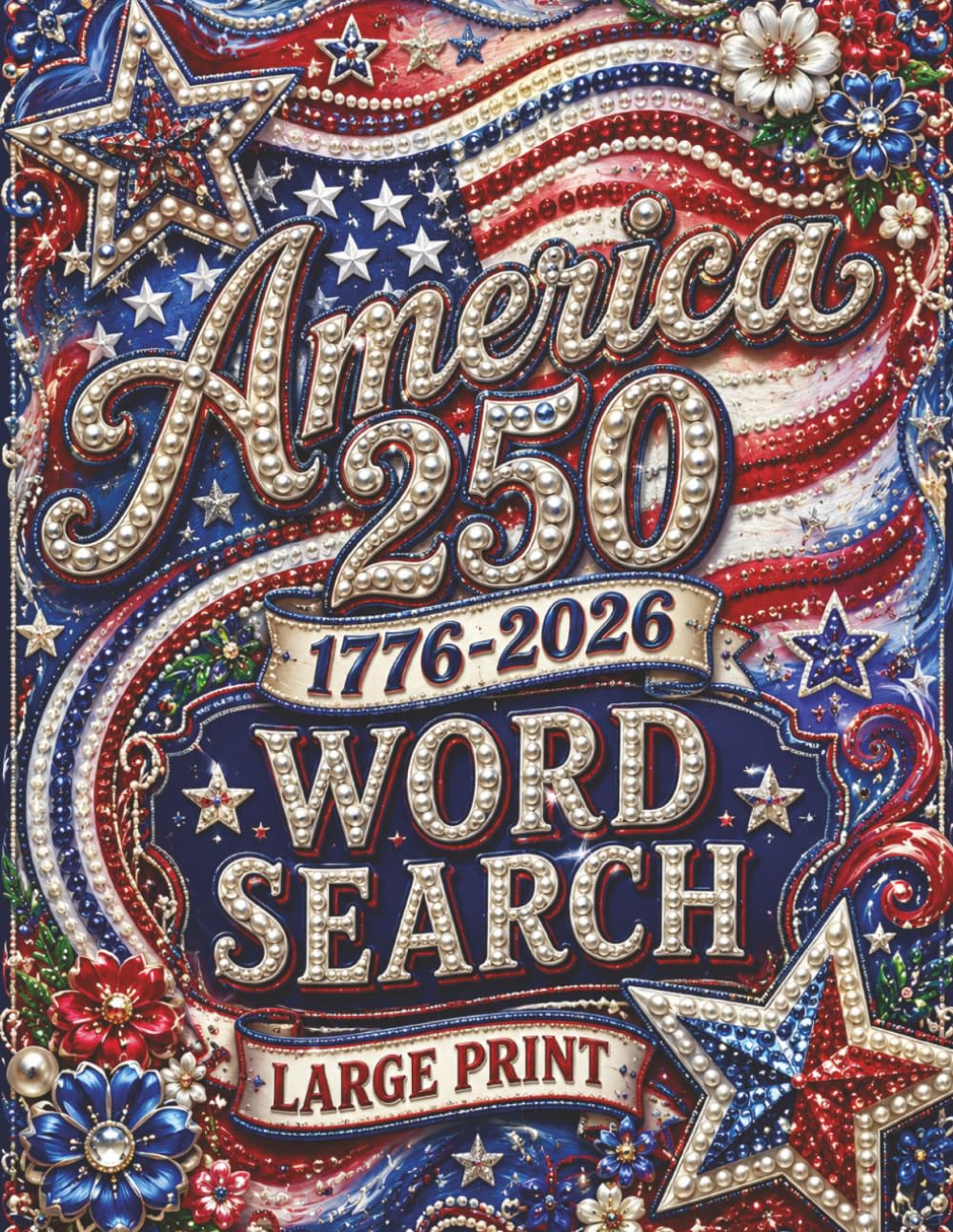 America 250 Word Search: Large Print Patriotic Puzzles Celebrating 250 Years of American History & Freedom