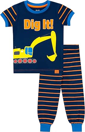 Harry Bear Dinosaur Pyjamas | Boys Short Pyjamas | Boys' Pyjama Sets | Blue 2-3 Years - View #5