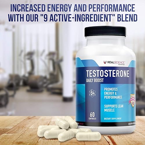 Miniatura 3 de Daily Boost - Potenciador de testosterona para hombres, suplemento más fuerte para el crecimiento muscular, culturismo y energía con 9 potentes