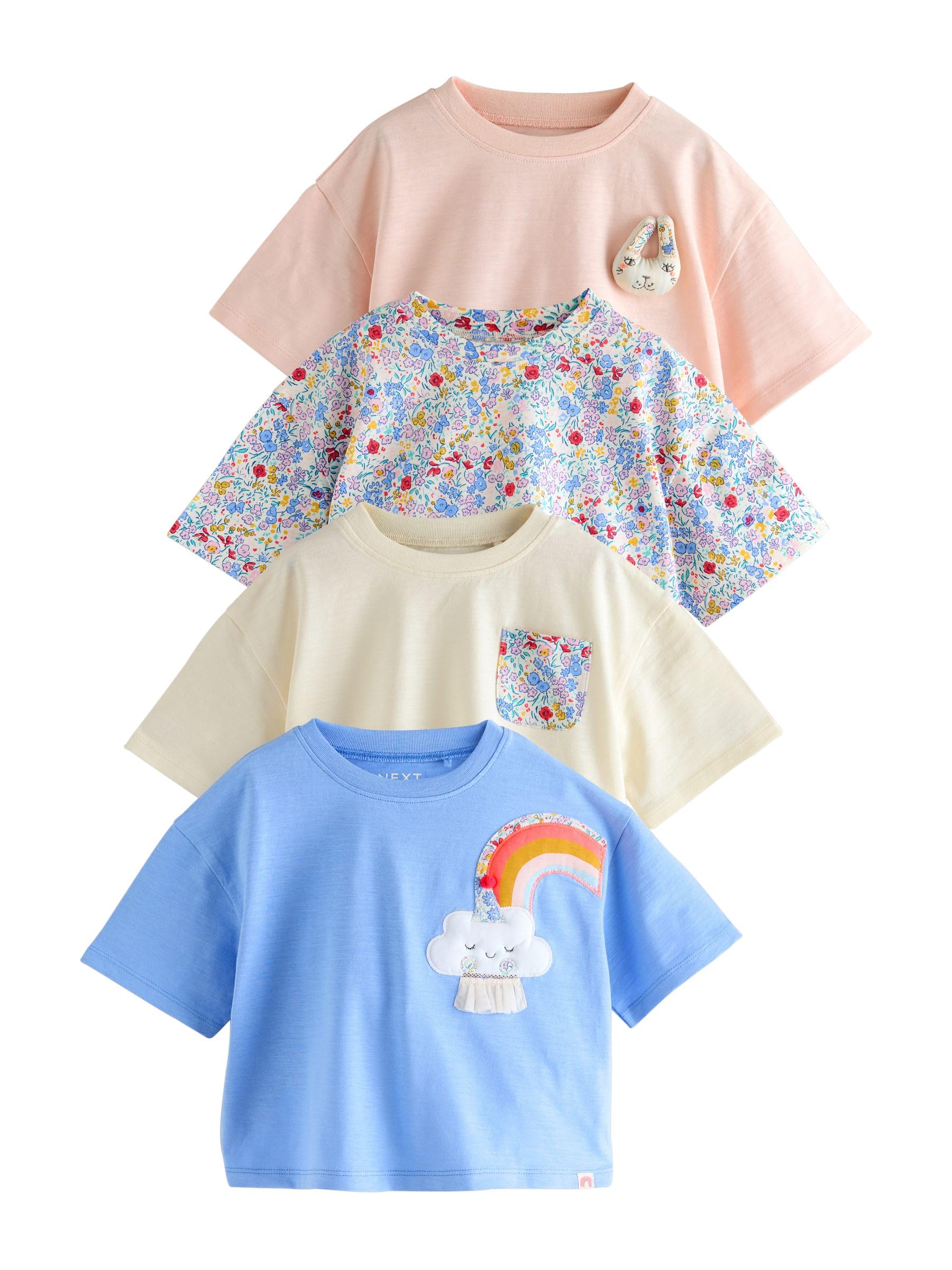 NEXT Fille T-Shirt, Lot de 4