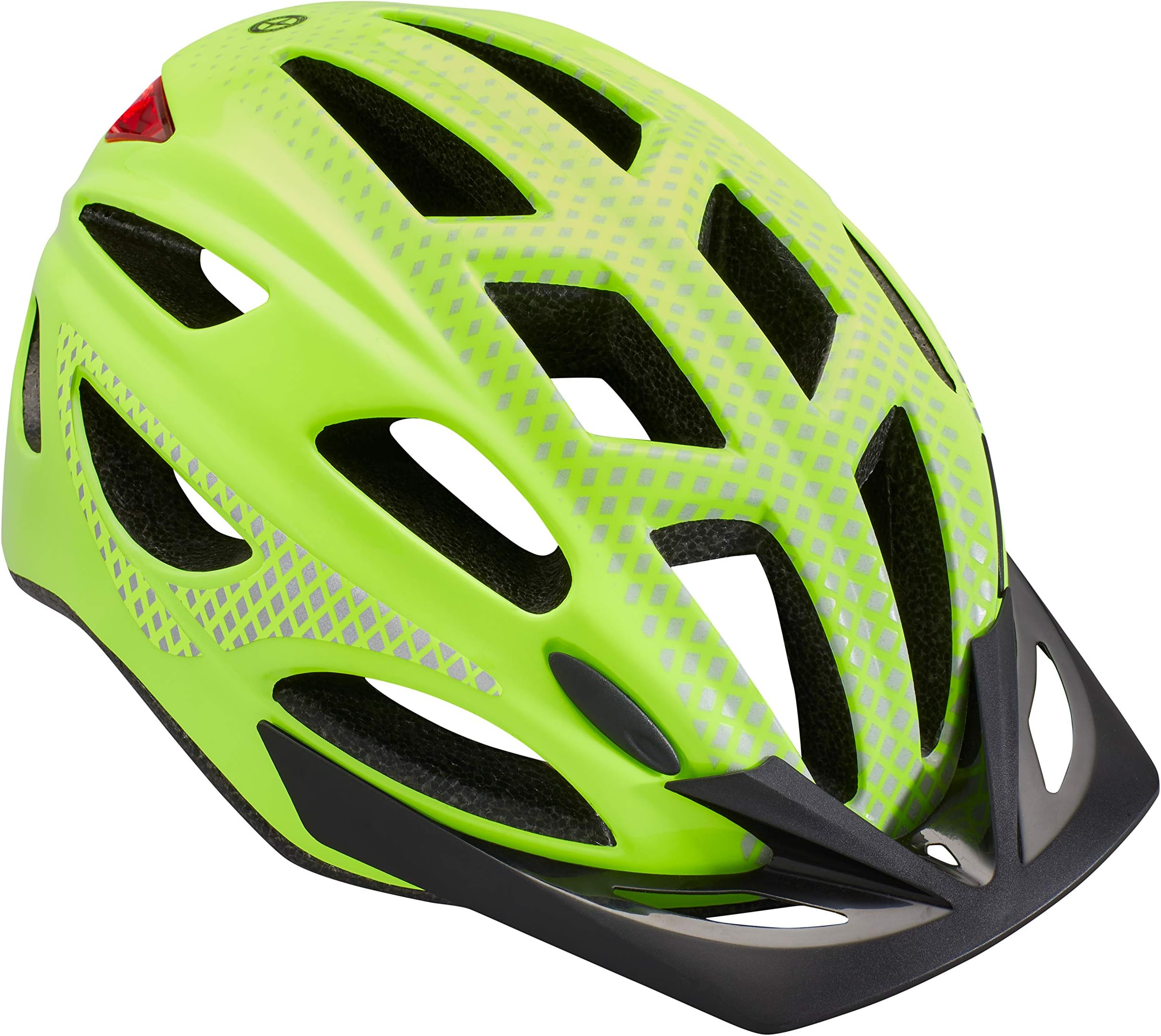 Beam LED Lighted Adult Bike Helmet, Reflective Design for Cycling Safety, Lightweight Mircoshell, Dial-Fit Adjustment, 58-62cm