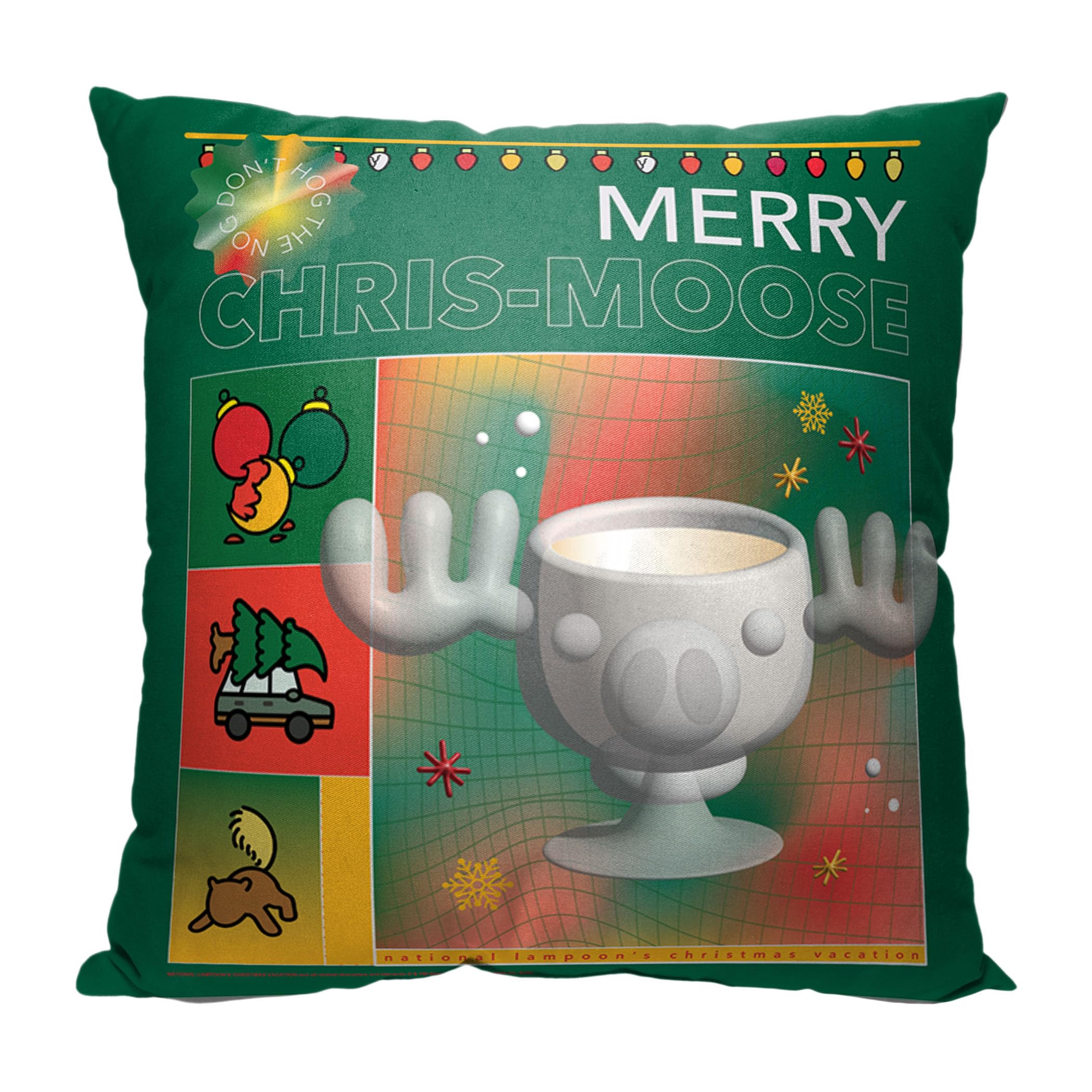 Northwest National Lampoon's Christmas Vacation Pillow, 18" x 18", Chris-Moose