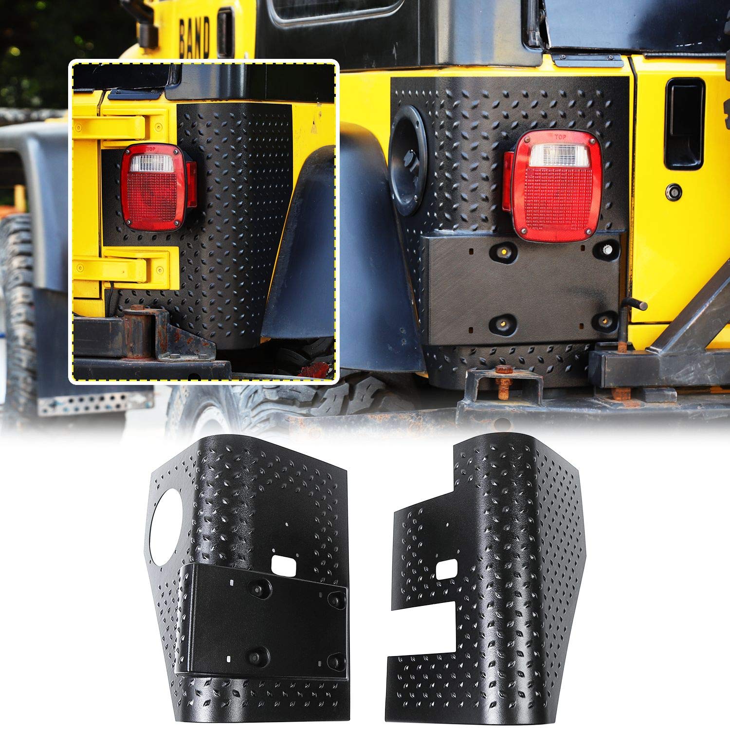 Buy JeCar Rear Corner Guards Body Armor Corner Cover for 19972006 Jeep