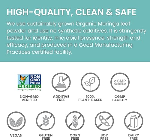 Miniatura 5 de Himalaya Moringa - Suplemento antioxidante de superalimentos a base de hierbas que apoya el bienestar, la vitalidad y el estrés oxidativo, vegano,