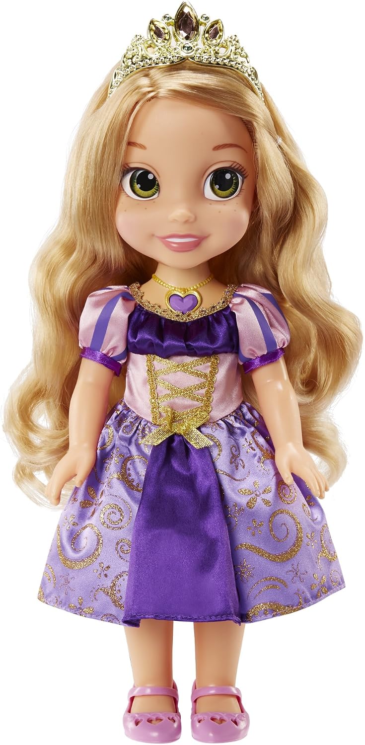 Disney Princess Rapunzel Doll Disney's Tangled Princess Sing & Shimmer Toddler Doll, Rapunzel Sings “I See The Light” When You Press Her Jeweled Necklace [Amazon Exclusive]
