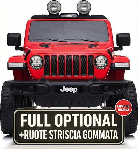 Macchina Elettrica Per Bambini Jeep Wrangler Rubicon Full Optional Auto Elettrica Per...