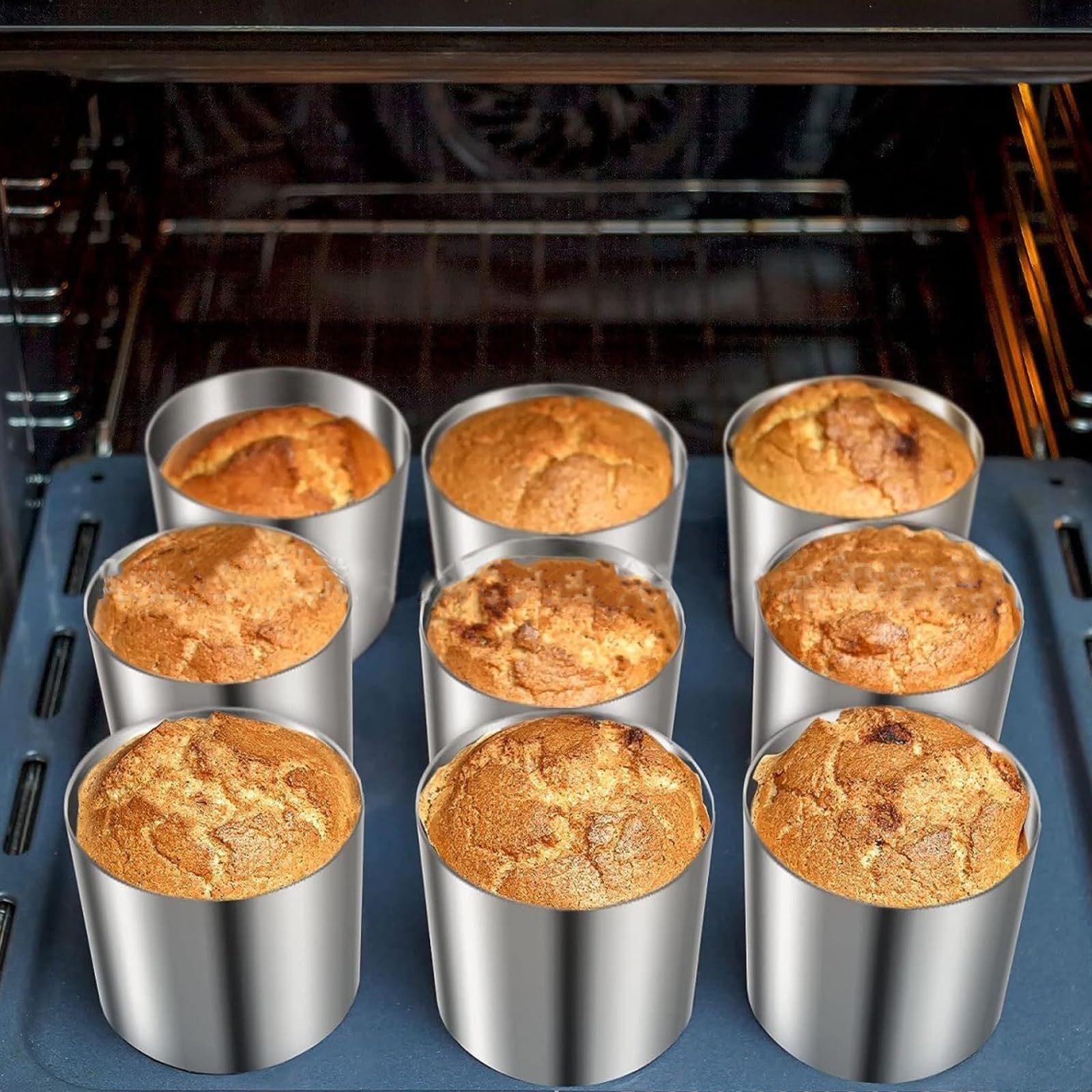 Set 6 Anelli Cottura OnePine In Acciaio Inox - Forma Di Fiore Per Dessert E Mousse - Foto 11