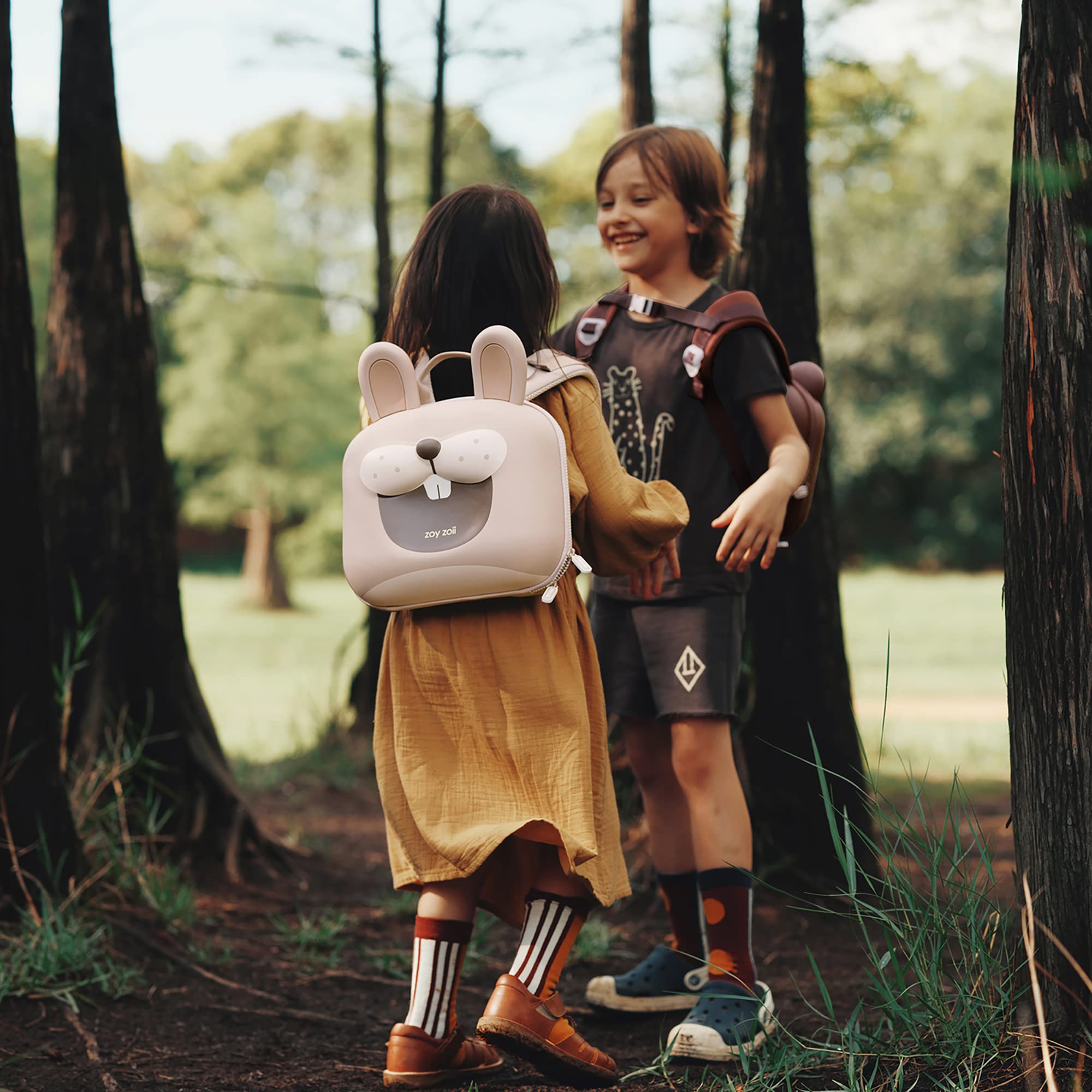 Zoyzoii Zaino per Bambini - Zaino Asilo Bambino Animale Scuola Borsa Zainetto Bambina da 2 a 8 Anni Idee Regalo per Ragazza e Ragazzo per Compleanno,Nuovo Semestre,Viaggi