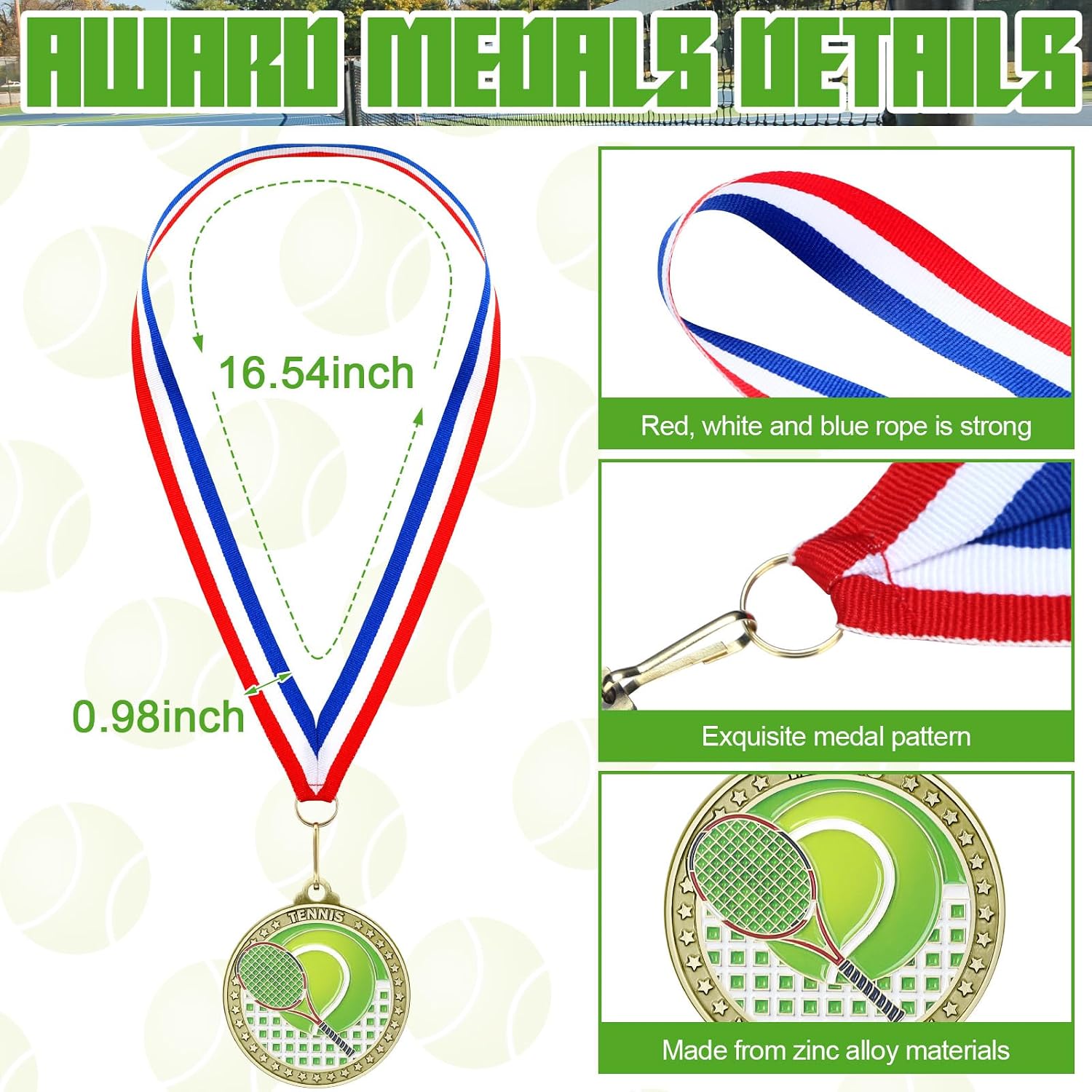 Tondiamo 24/48 Pcs Award Medals Bulk Gold Medals Bulk with Neck Ribbons 2 Inch Metal Award Trophies for Sports Party Team Tournaments Match Participation Winner Prizes Gift