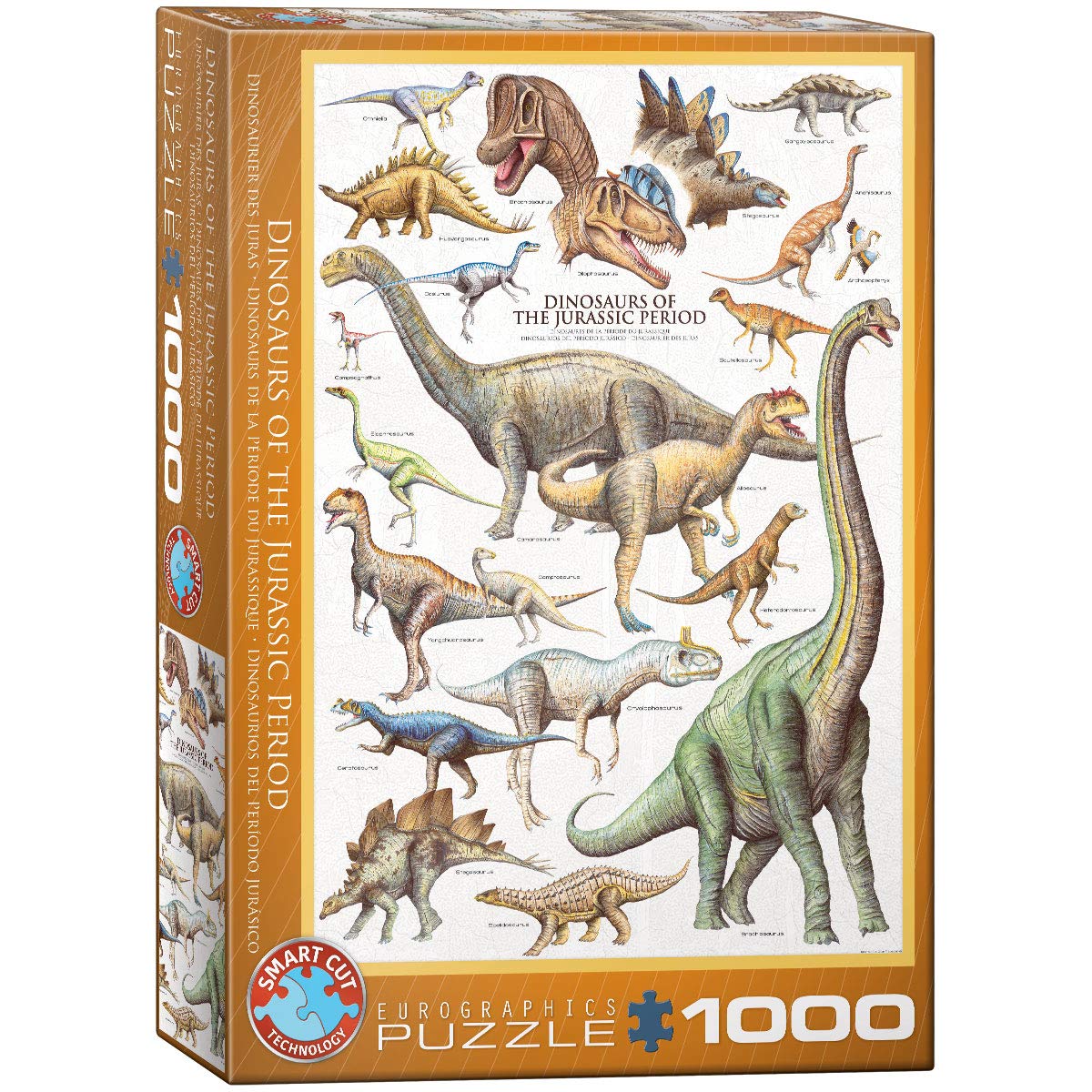 Dinosaurs of the Jurassic Period 1000-Piece Puzzle