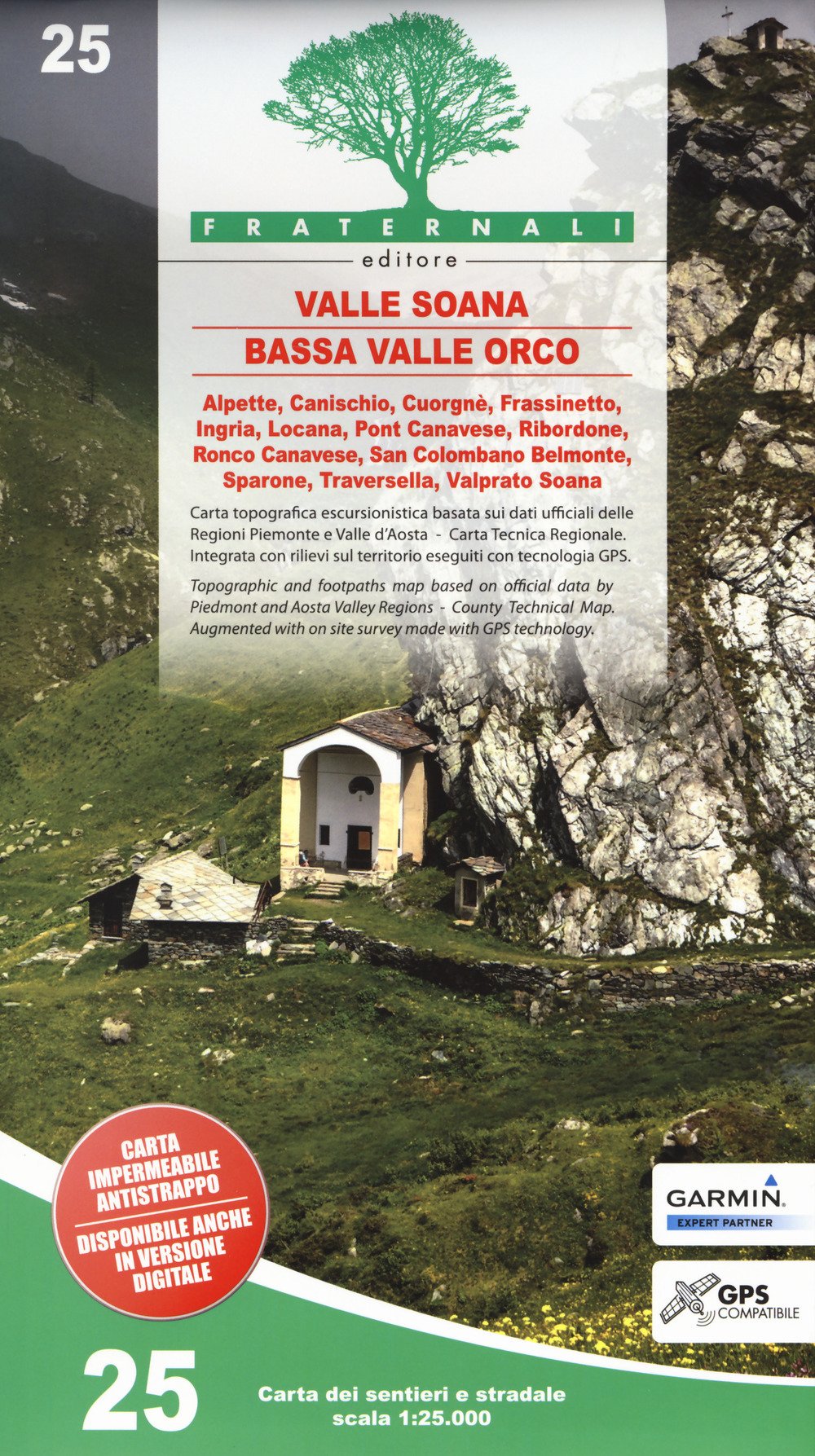 Carta N. 25. Valle Soana, Bassa Valle Orco. Carta Dei Sentieri E Stradale 1:25.000. Adatto A Gps - 4