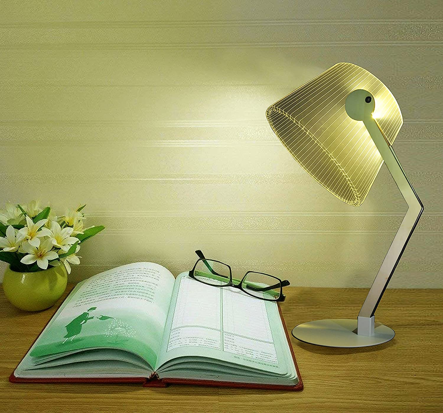 Multipurpose LED Desk Table Lamps USB Charging Cable Port With On/Off Switch Dimmer Brightness Light with Shades Control Eye Protection Safety Student Night Best Work Study, Reading, Writting Lights lamp For Home & Office-image-26