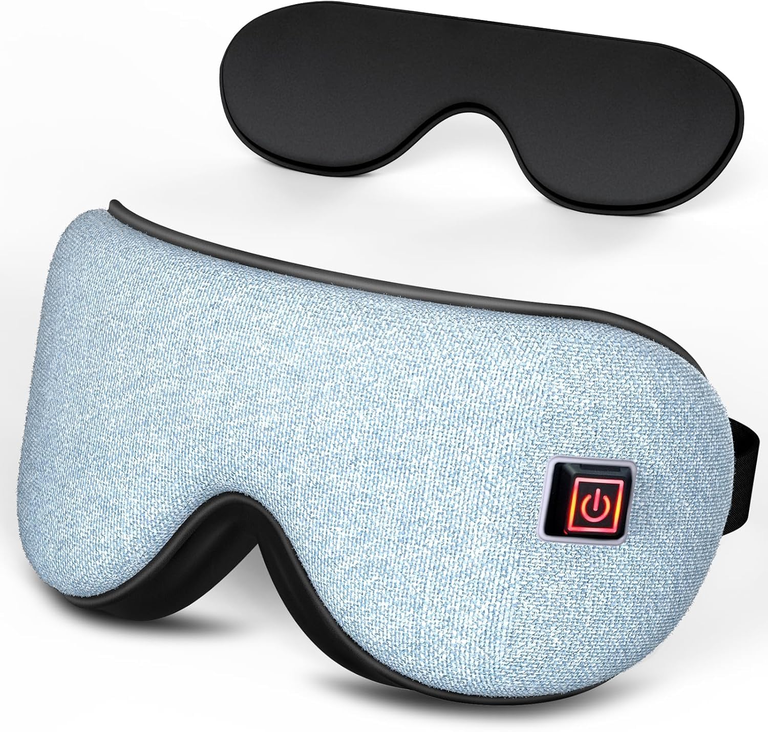 Fmlave Heated and Cooling Sleep Mask for Dry Eyes Migraines Electric Heated Eye Mask Improve Sleeping Stye Eye
