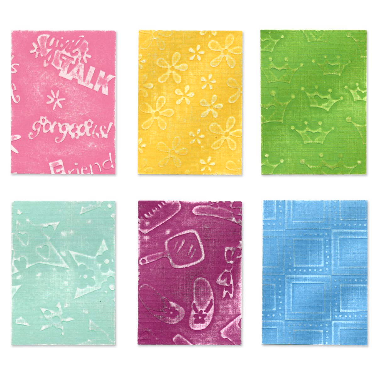 Ellison Sizzix Texturz Texture Plates-Kit #1