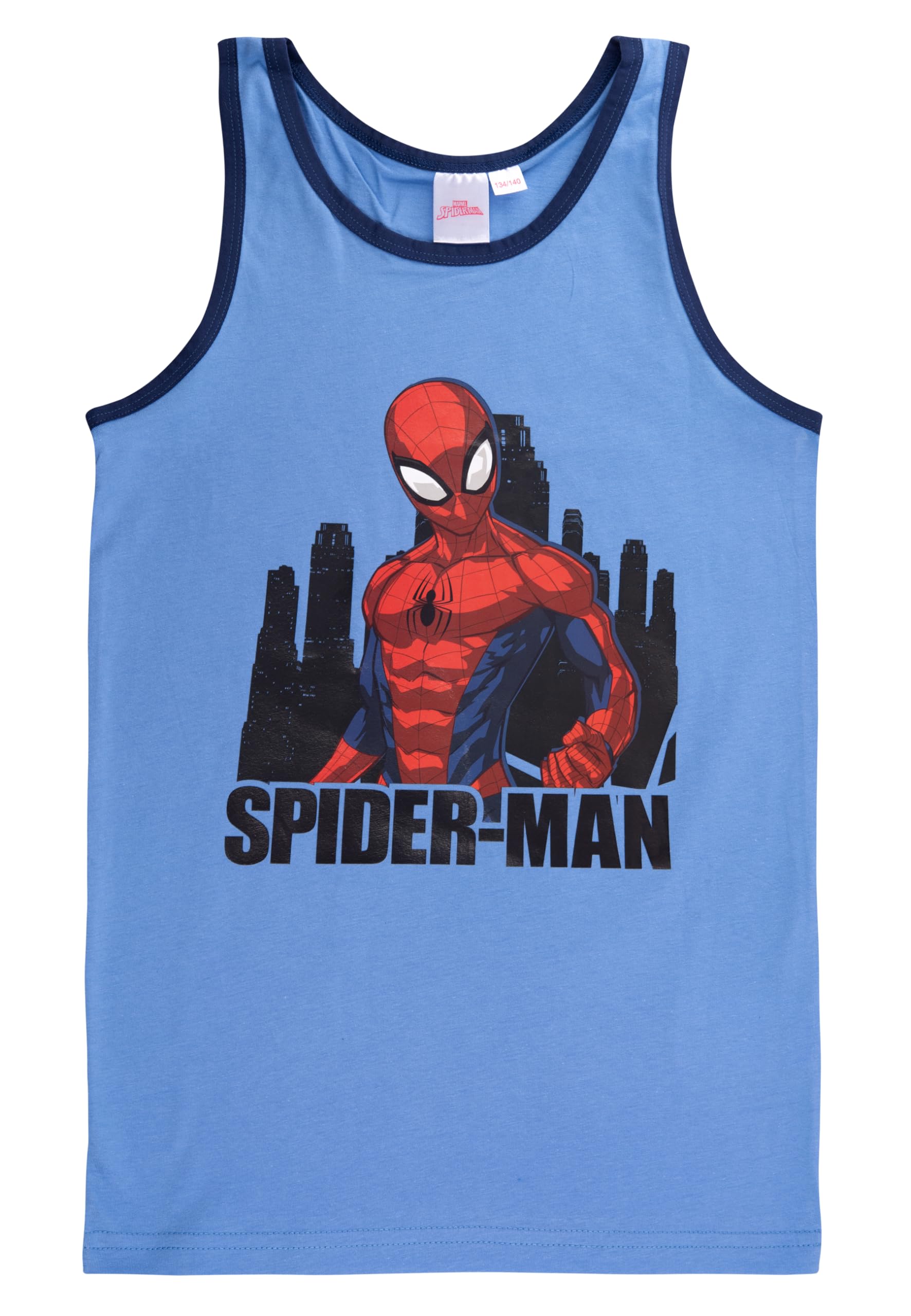 Marvel Spider-Man Canottiera intima per ragazzi – Canottiera per bambini, colore blu (confezione da 2)