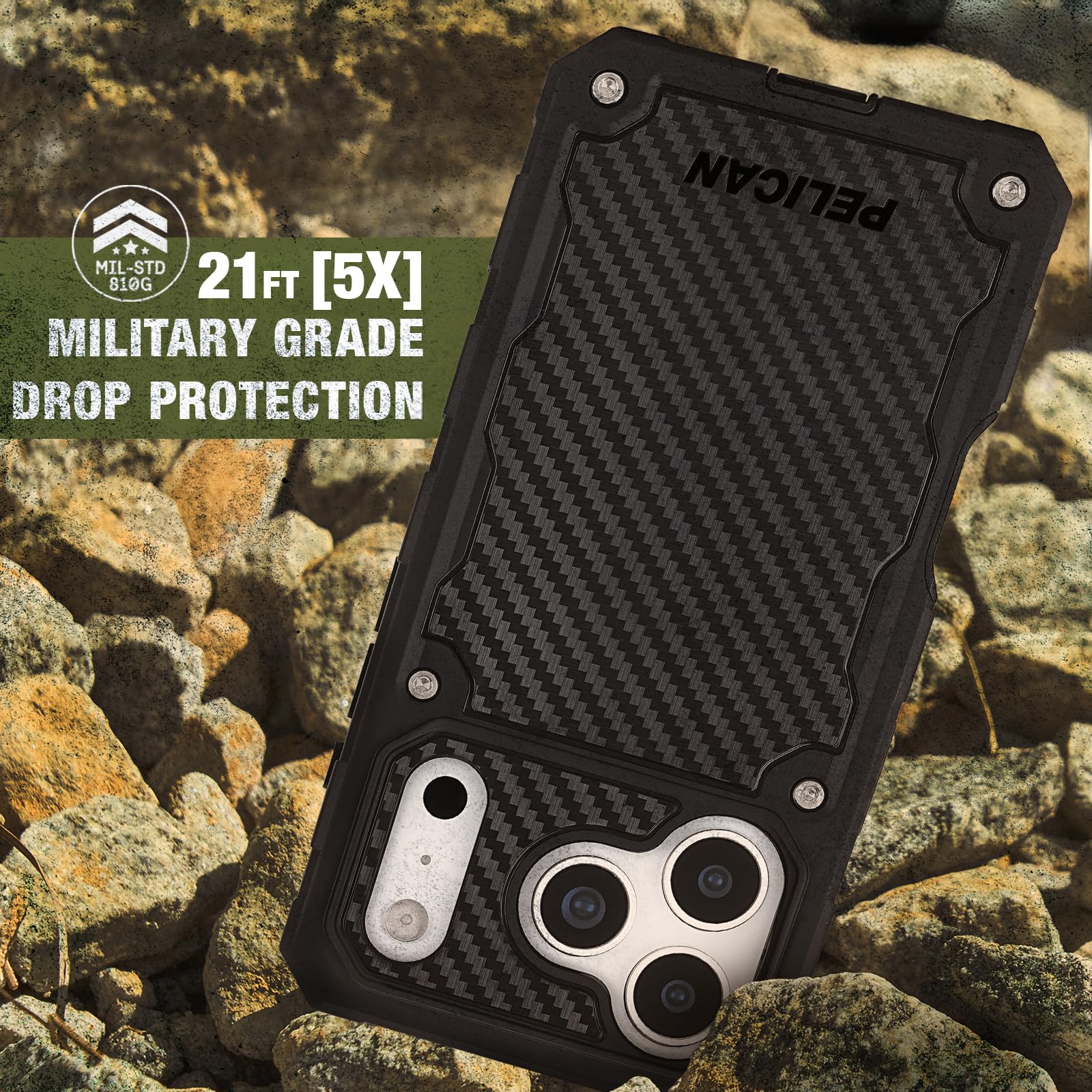 Amazon.co.jp: Pelican Shield iPhone 17 Pro Max ケース [MagSafe対応