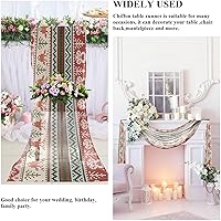 Vista 5 de Merry Christmas Party Table Runner Fall Table Runners for Dining Table Decor Christmas Table Runner 108 Inches Long