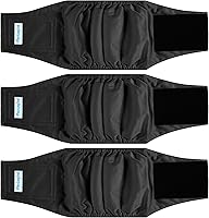 Vista 31 de Paw Legend Pañales lavables para perros machos, pañales reutilizables para cachorros y perros machos (paquete de 3, M)