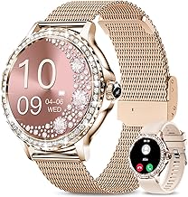 Sponsored You’re seeing this ad based on the product’s relevance to your search query.Learn more about this advertisement Women's Smartwatch, 1.3 Inch Smart Watch with Phone Function, Blood Pressure Monitor, SpO2, Heart Rate, Sleep Monitor, Pedometer, Calories, IP68 Fitness Tracker, Compatible iOS Android Phone, Women