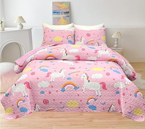 Juego de edredón de dinosaurio azul de 2 piezas para niños, tamaño individual, juego de ropa de cama acolchado reversible y ligero, juego de edredón